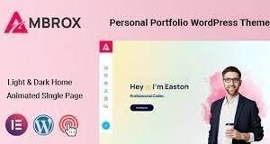 Ambrox v1.0.2 – Personal Portfolio Resume Theme