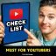 Youtube Check List